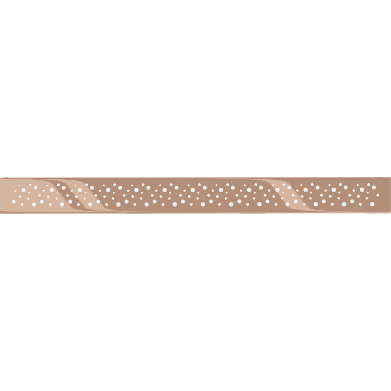 Mexen Flat M12 linear drain cover 70 cm, rose gold - 1621070