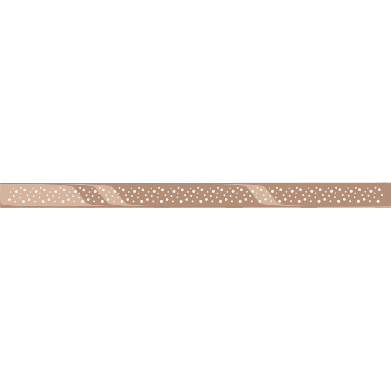 Mexen Flat M12 cover for linear drain 80 cm, rose gold - 1621080