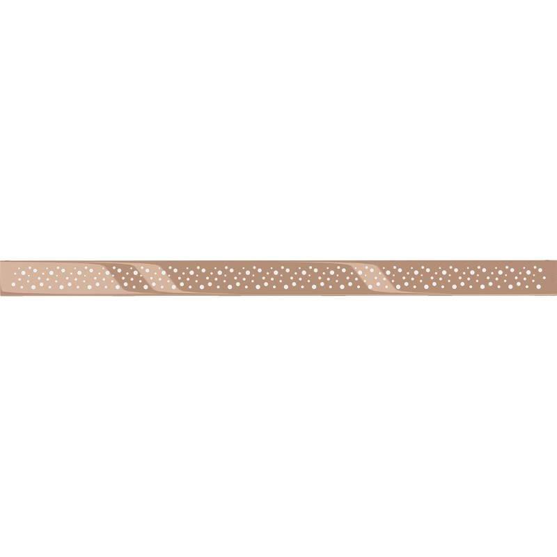 Mexen Flat M12 Cover for Linear Drainage 100 cm, Rose Gold - 1621100