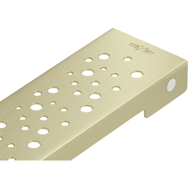 Mexen Flat M12 Linear Drain Cover 70 cm, Brushed Gold - 1A21070