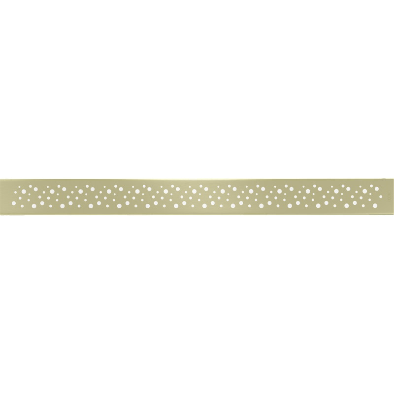 Mexen Flat M12 Linear Drain Cover 70 cm, Brushed Gold - 1A21070