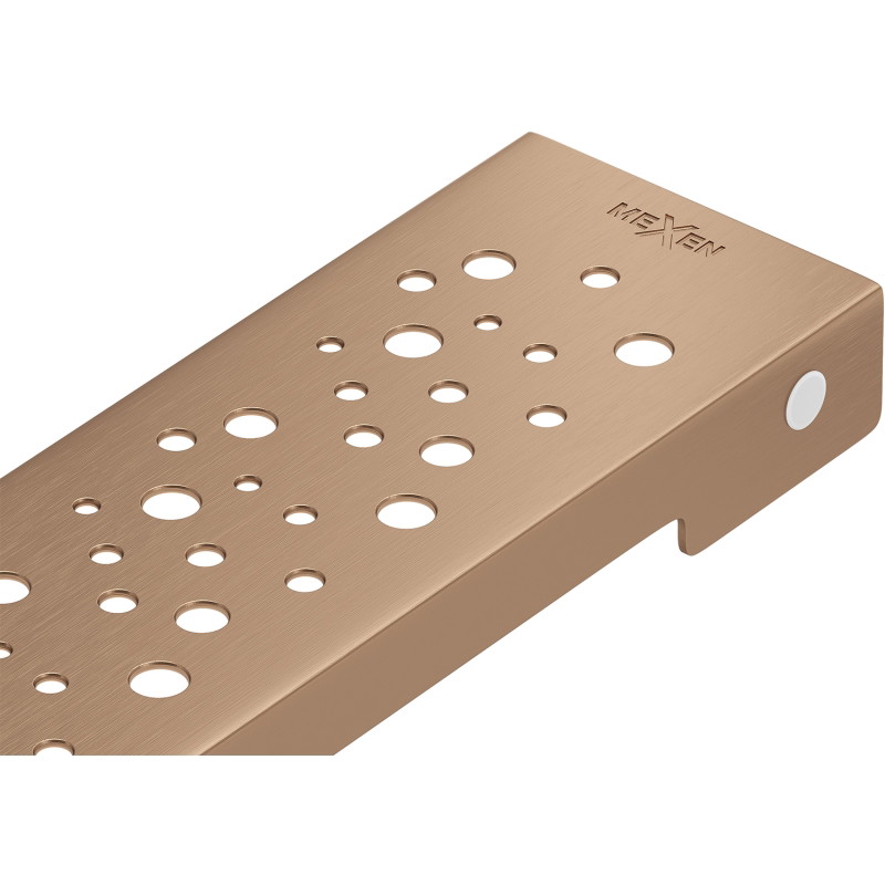 Mexen Flat M12 Linear Drain Cover 50 cm, Brushed Copper - 1C21050