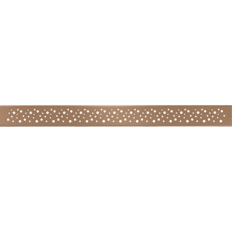 Mexen Flat M12 Linear Drain Cover 50 cm, Brushed Copper - 1C21050