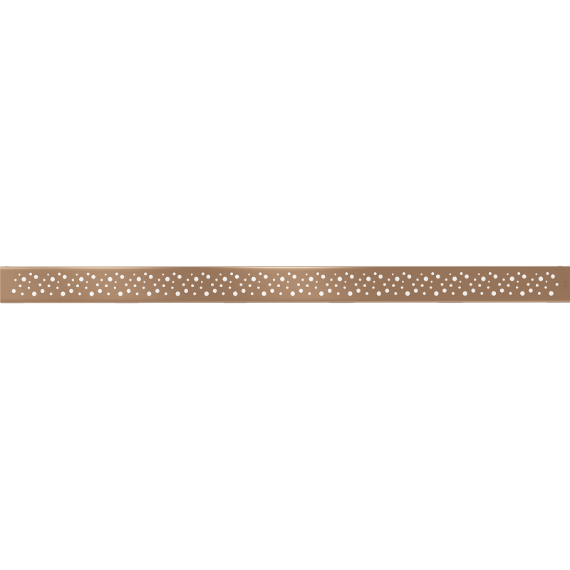 Mexen Flat M12 cover for linear drain 90 cm, brushed copper - 1C21090