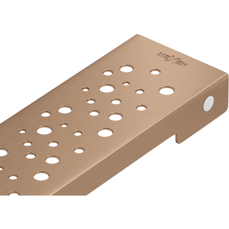 Mexen Flat M12 Linear Drain Cover 100 cm, Brushed Copper - 1C21100