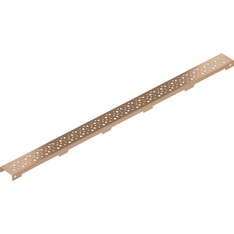 Mexen Flat M12 Linear Drain Cover 100 cm, Brushed Copper - 1C21100
