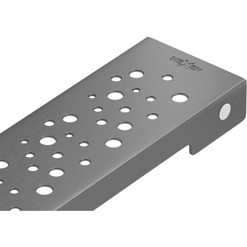 Mexen Flat M12 Cover for Linear Drain 50 cm, Brushed Gun Gray - 1E21050