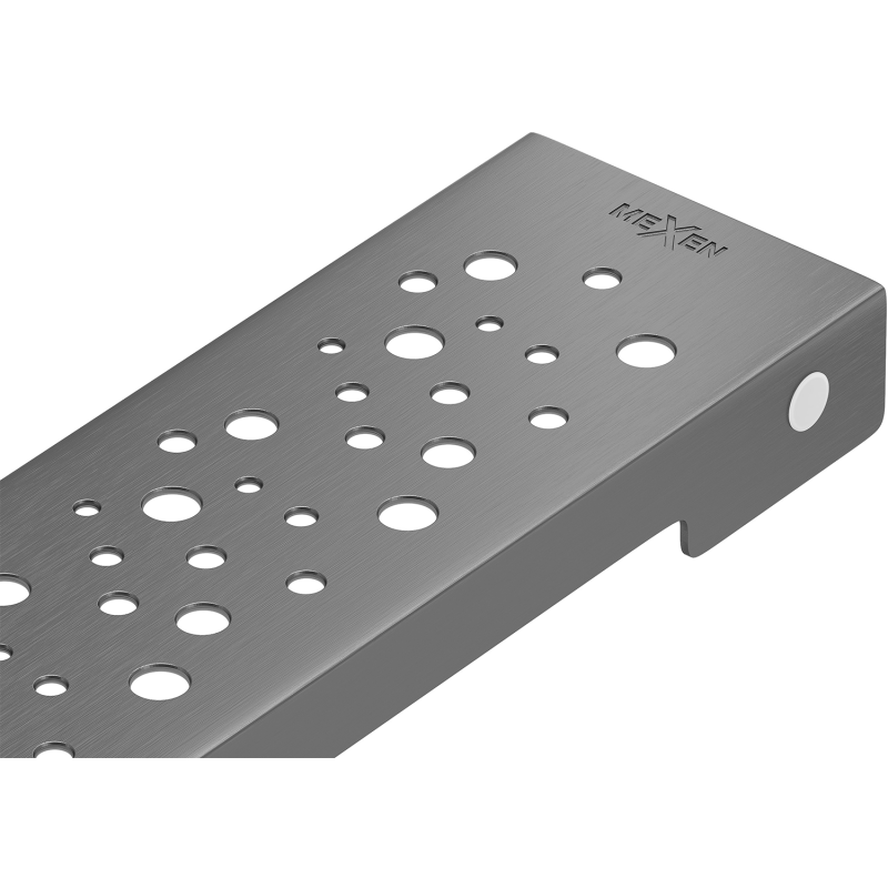 Mexen Flat M12 Cover for Linear Drain 60 cm, Brushed Gun Gray - 1E21060