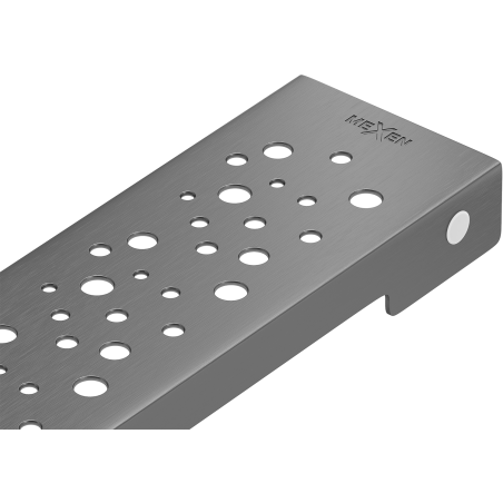Mexen Flat M12 Cover for Linear Drain 60 cm, Brushed Gun Gray - 1E21060
