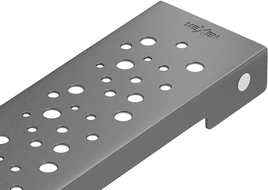 Mexen Flat M12 Cover for Linear Drain 70 cm, Brushed Gun Gray - 1E21070