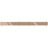 Mexen Flat M13 cover 2-in-1 for linear drain 50 cm, rose gold - 1619050