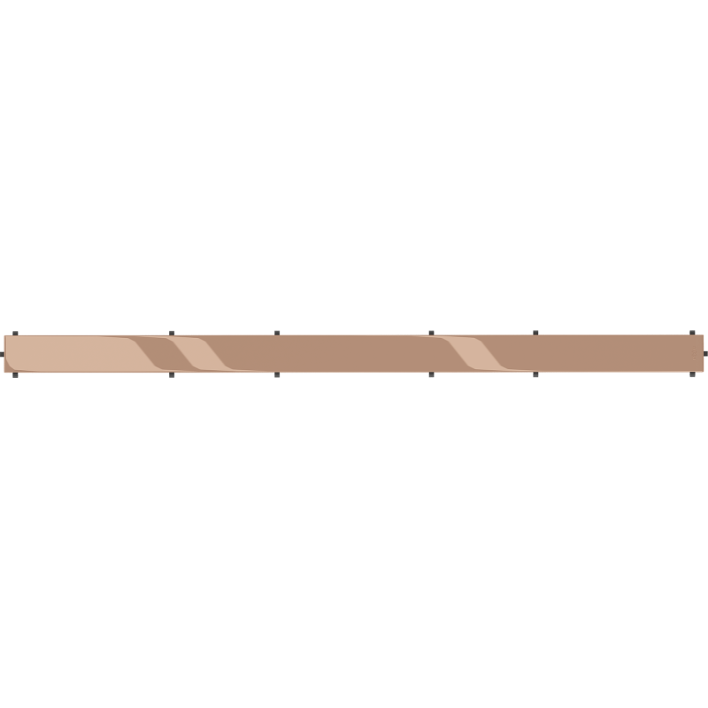 Mexen Flat M13 cover 2-in-1 for linear drain 90 cm, rose gold - 1619090