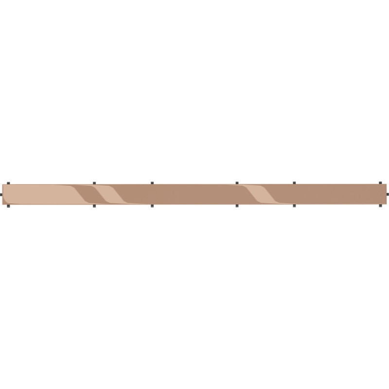 Mexen Flat M13 Cover 2-in-1 for Linear Drain 100 cm, Rose Gold - 1619100