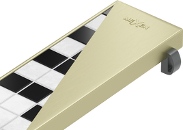 Mexen Flat M13 2-in-1 Cover for Linear Drain 100 cm, Brushed Gold - 1A19100