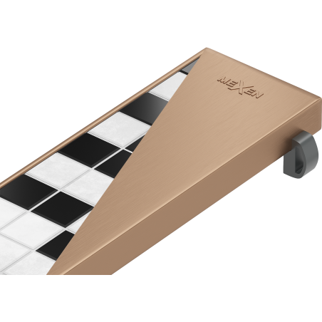 Mexen Flat M13 2-in-1 Cover for Linear Drainage 60 cm, Brushed Copper - 1C19060