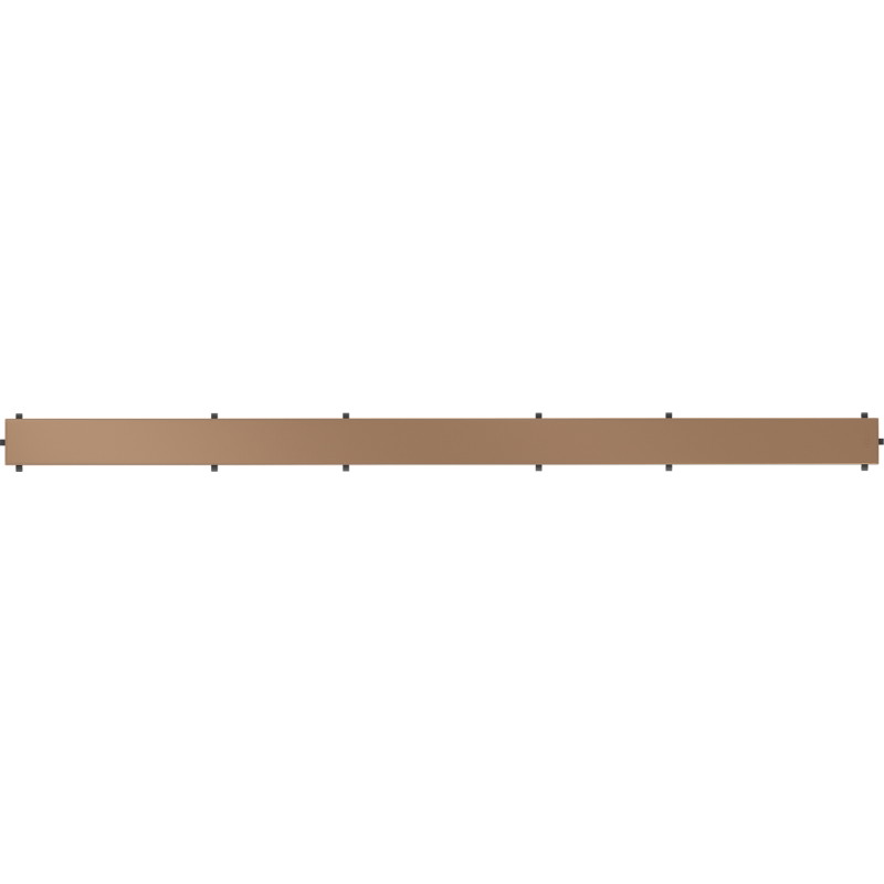 Mexen Flat M13 2-in-1 Cover for Linear Drain 80 cm, Brushed Copper - 1C19080