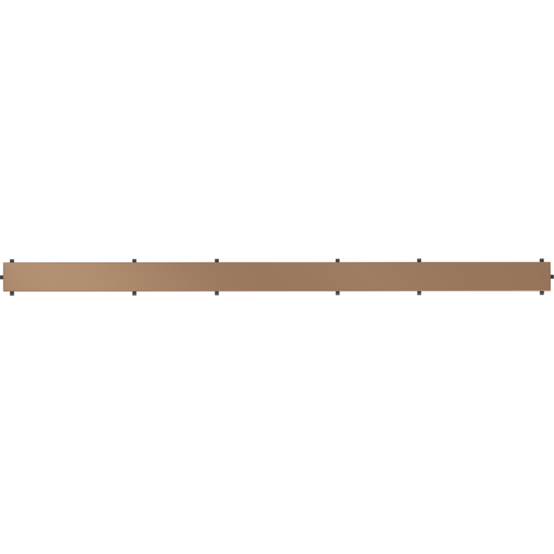 Mexen Flat M13 Cover 2-in-1 for Linear Drain 80 cm, Brushed Copper - 1C19080