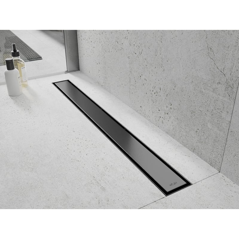 Mexen M13 Flat 2-in-1 Cover for Linear Drain 70 cm, Gun Gray Brushed - 1E19070
