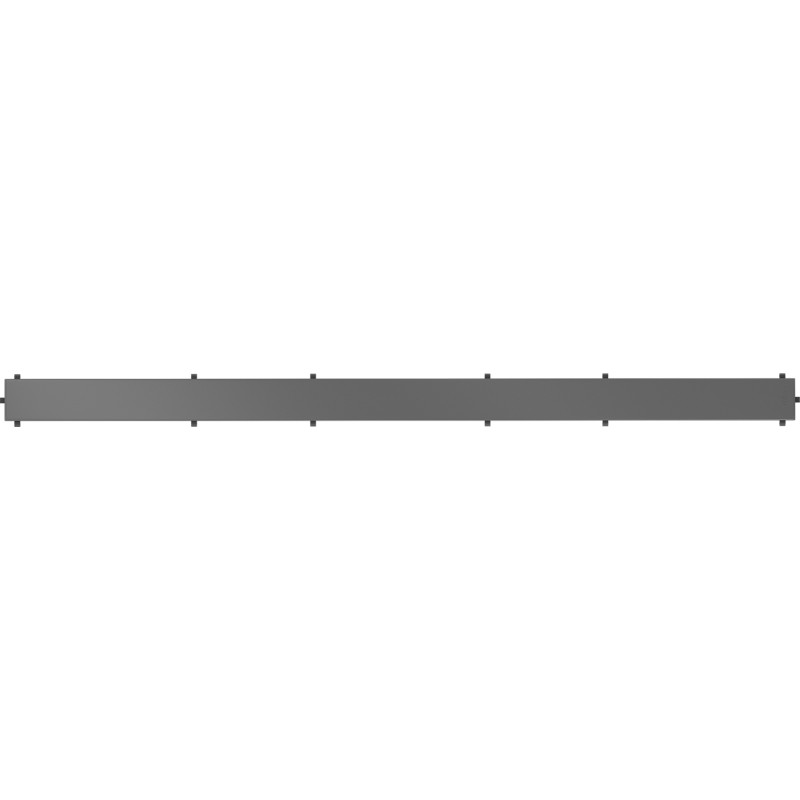 Mexen Flat M13 2-in-1 Cover for Linear Drain 80 cm, Gun Gray Brushed - 1E19080