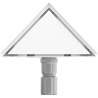 Mexen Flat-T M13 triangular floor drain 20 x 20 cm, white - 1210320