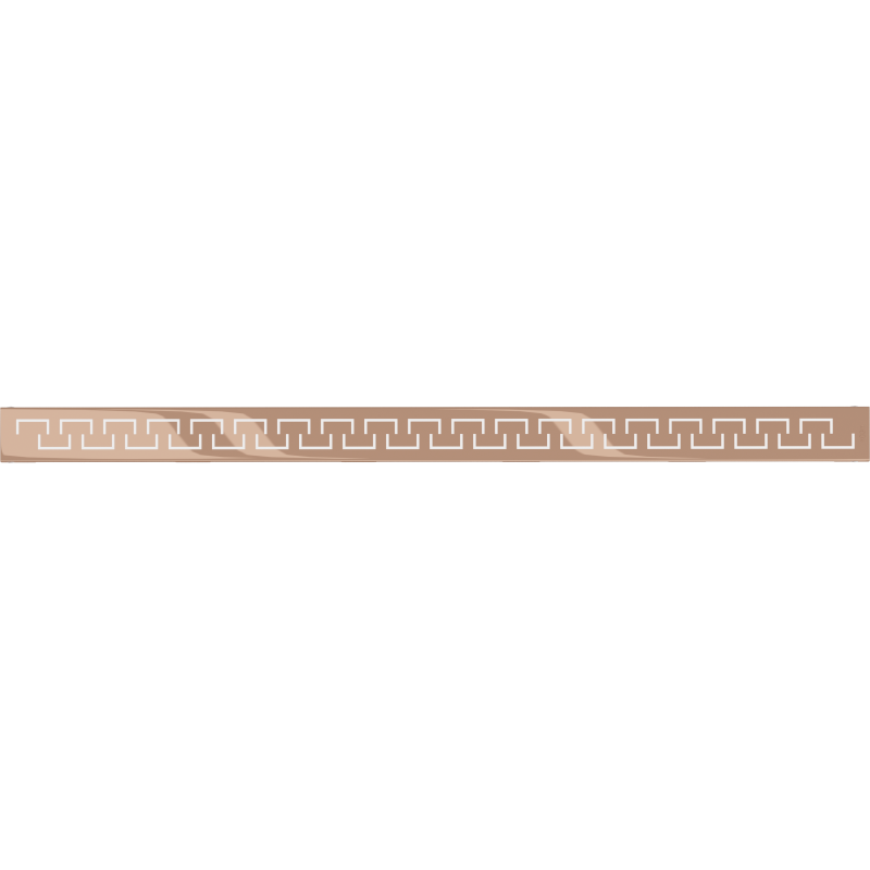 Mexen Flat M15 cover for linear drain 90 cm, rose gold - 1624090