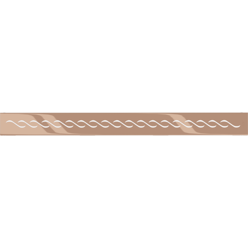 Mexen Flat M18 Cover for Linear Drain 60 cm, Rose Gold - 1623060