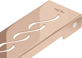 Mexen Flat M18 cover for linear drain 70 cm, rose gold - 1623070