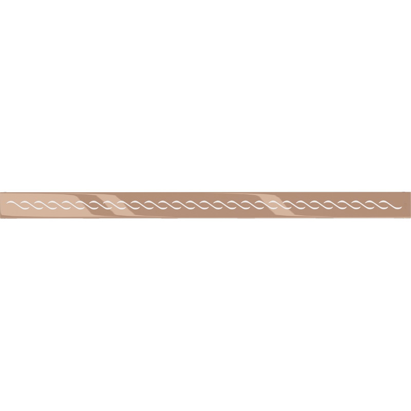 Mexen Flat M18 Linear Drain Cover 80 cm, Rose Gold - 1623080