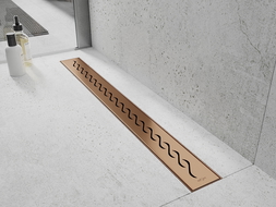 Mexen Flat M18 Cover for 60 cm Linear Drain, Brushed Copper - 1C23060