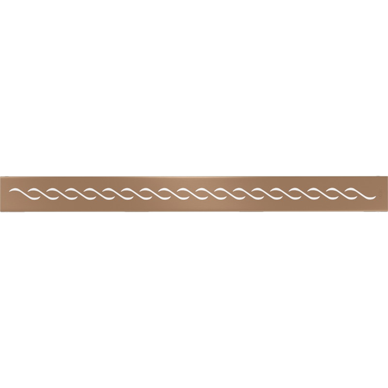 Mexen Flat M18 linear drain cover 60 cm, brushed copper - 1C23060