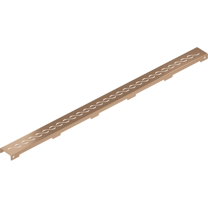 Mexen Flat M18 Linear Drain Cover 80 cm, Brushed Copper - 1C23080