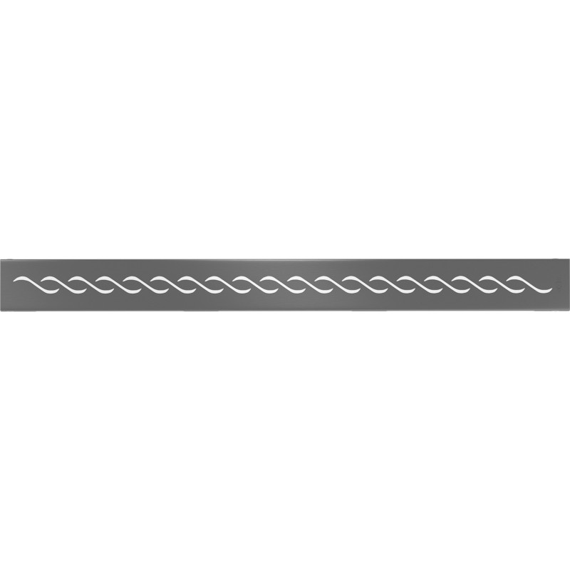 Mexen Flat M18 Linear Drain Cover 50 cm, Brushed Gun Gray - 1E23050