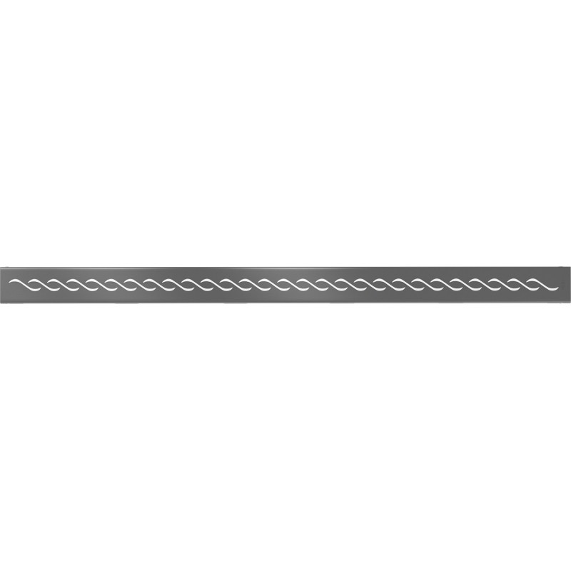 Mexen Flat M18 cover for linear drain 80 cm, gun gray brushed - 1E23080