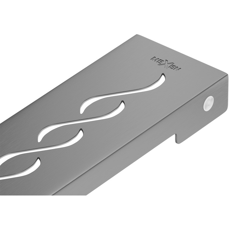 Mexen Flat M18 grating cover for linear drain 90 cm, brushed gun gray - 1E23090