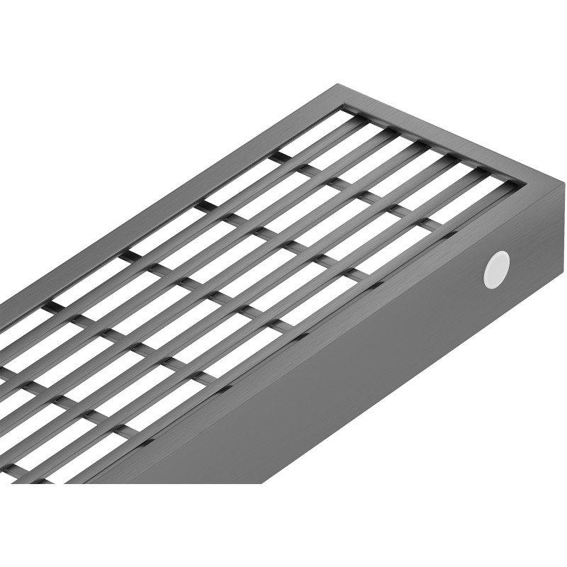 Mexen Flat M33 Cover for Linear Drain 50 cm, Gun Gray Brushed - 1E33050