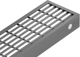 Mexen Flat M33 Cover for Linear Drain 90 cm, Brushed Gun Gray - 1E33090