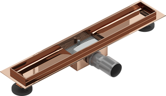 Mexen Flat linear drain body 60 cm, rose gold - 1615060