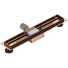 Mexen Flat linear drain body 60 cm, rose gold - 1615060