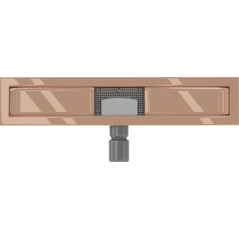 Mexen Flat linear drain body 60 cm, rose gold - 1615060