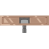 Mexen Flat linear drain body 50 cm, rose gold - 1615050
