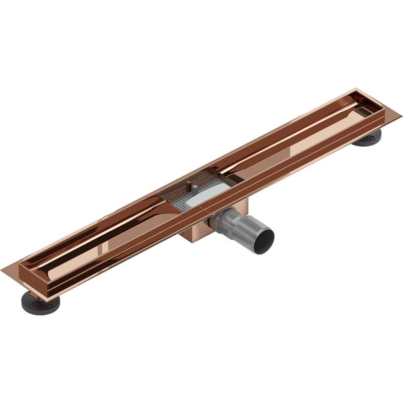 Mexen Flat linear drain body 70 cm, rose gold - 1615070