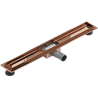 Mexen Flat linear drain body 80 cm, rose gold - 1615080