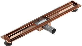 Mexen Flat linear drain body 80 cm, rose gold - 1615080
