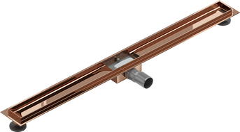 Mexen Flat linear drain body 90 cm, rose gold - 1615090