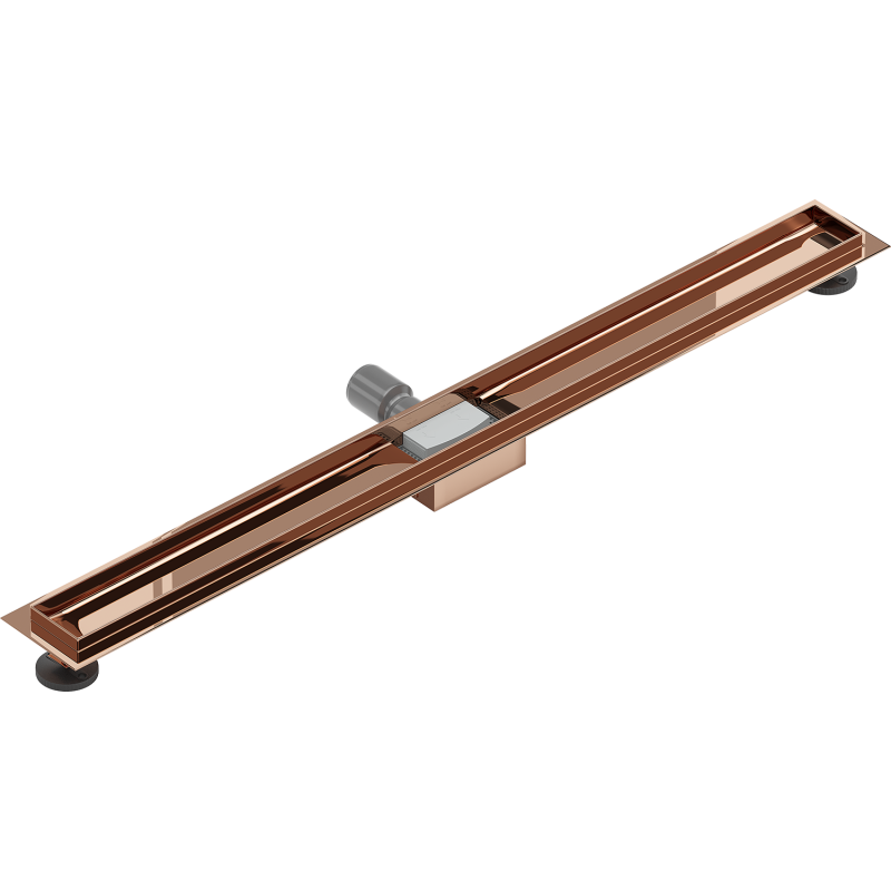 Mexen Flat linear drain body 90 cm, rose gold - 1615090