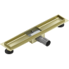 Mexen Flat linear drain body 60 cm, brushed gold - 1A15060