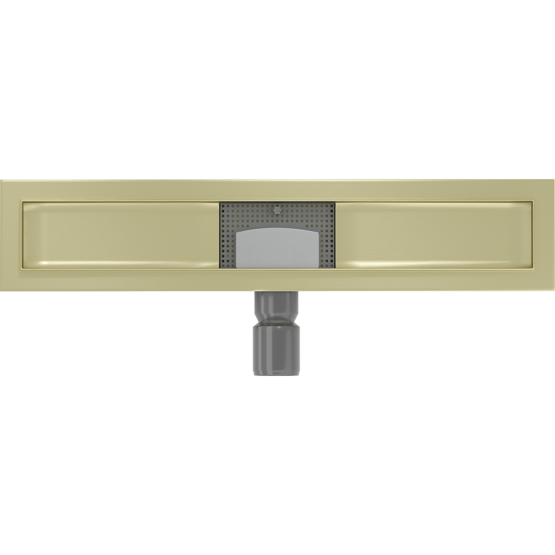 Mexen Flat linear drain body 60 cm, brushed gold - 1A15060