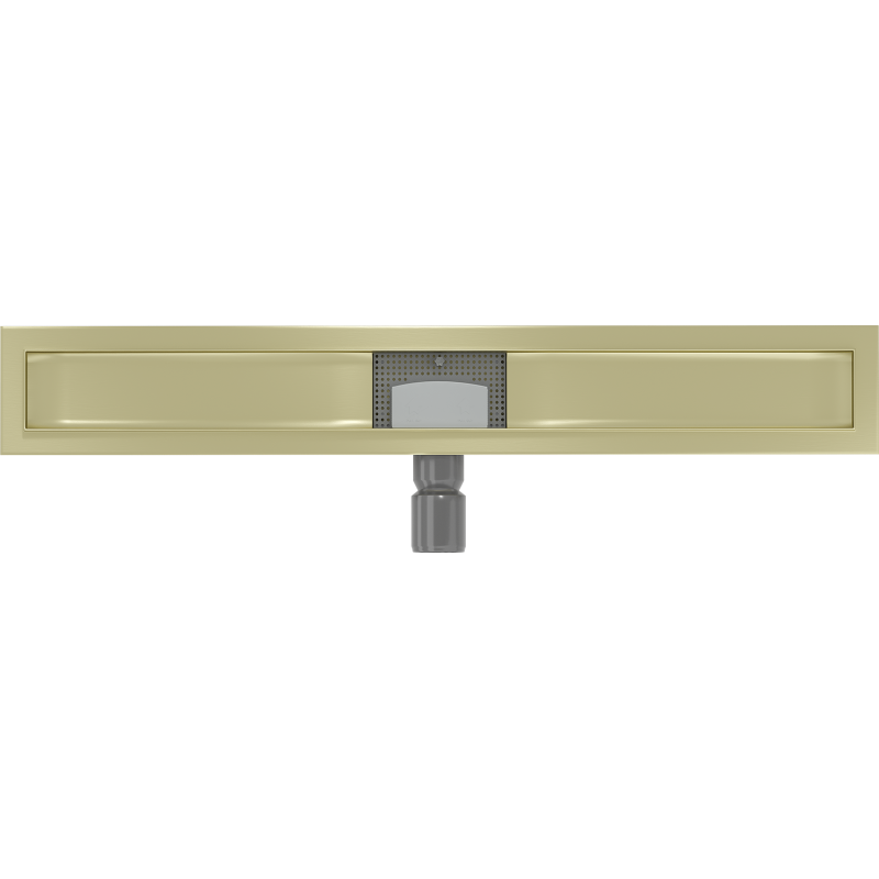 Mexen Flat linear drain body 70 cm, brushed gold - 1A15070