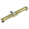 Mexen Flat linear drain body 70 cm, brushed gold - 1A15070