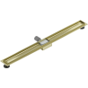 Mexen Flat linear drain body 90 cm, brushed gold - 1A15090
